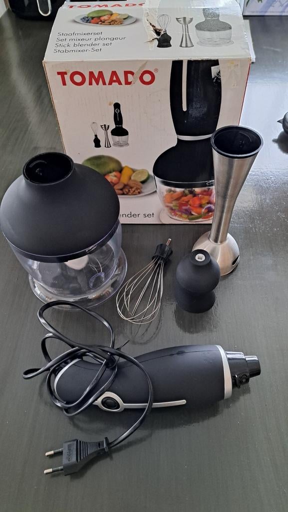 Staafmixer set, Nieuw, 3 snelheden of meer, Ophalen of Verzenden, Vaatwasserbestendig