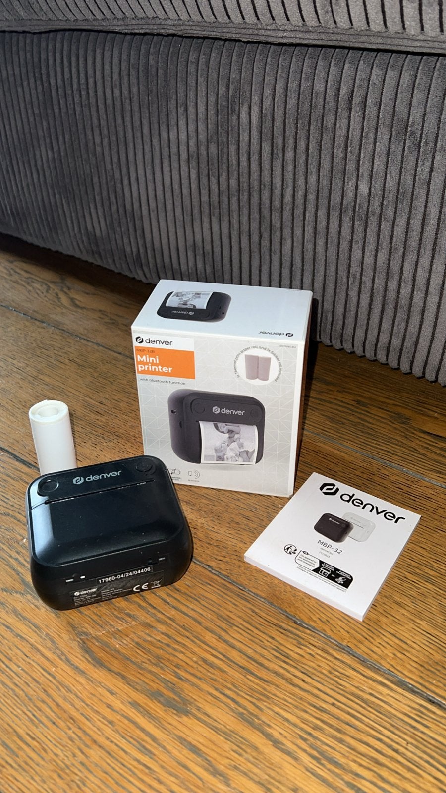 Denver Mini Printer MBP-32 met Bluetooth Functie, Zwart-en-wit printen, Printer, Ophalen of Verzenden, Zo goed als nieuw