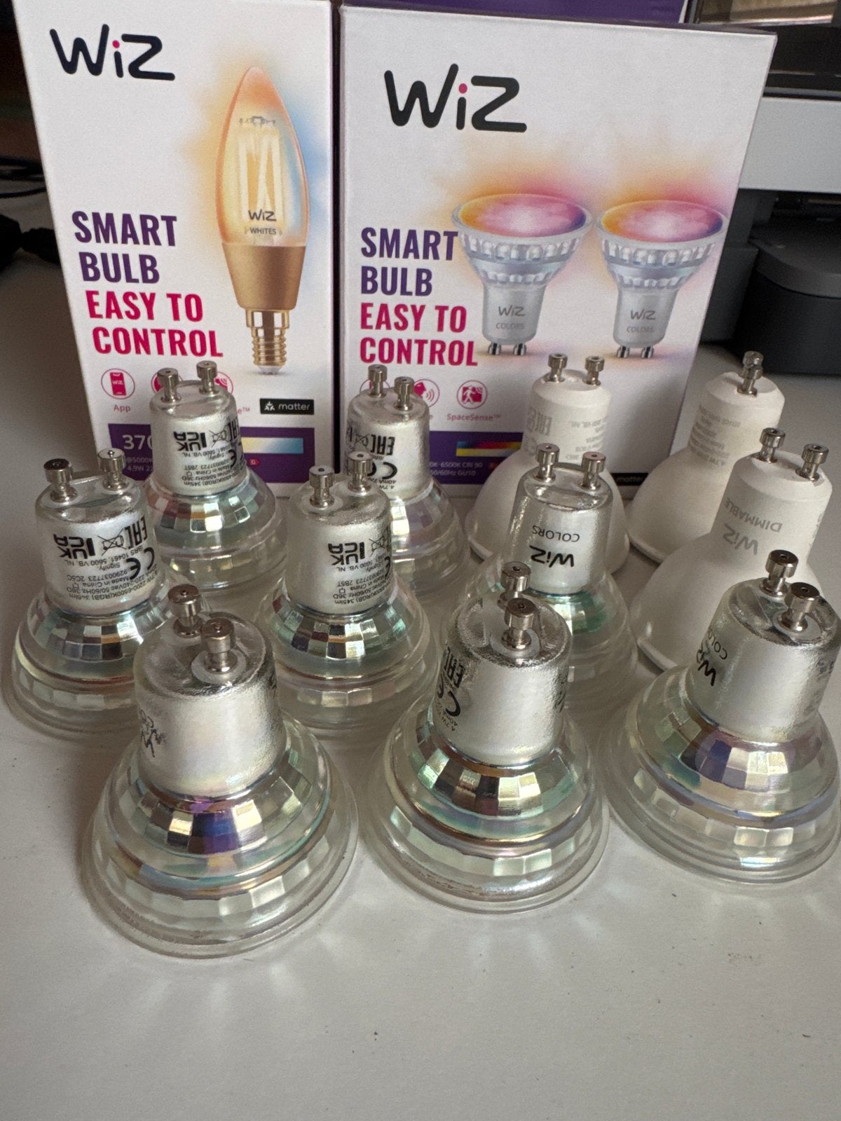 WiZ Smart Lampen Set: GU10 en E14 LED Lampen, Ophalen, Overige merken, Kunststof, GU10