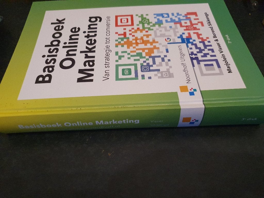 Basisboek Online Marketing - 3e druk, Zo goed als nieuw, Gamma, Marjolein Visser & Berend Sikkenga, HBO
