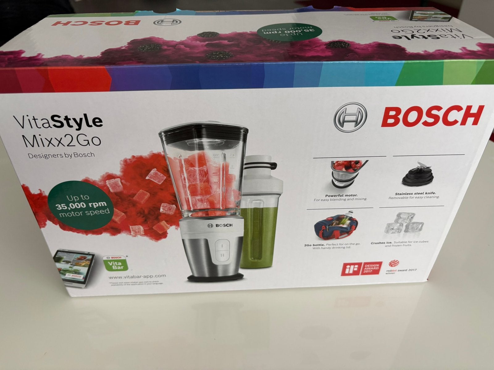 BOSCH  Blender, Witgoed en Apparatuur, Minder dan 1 liter, Ophalen, Nieuw, 2 snelheden
