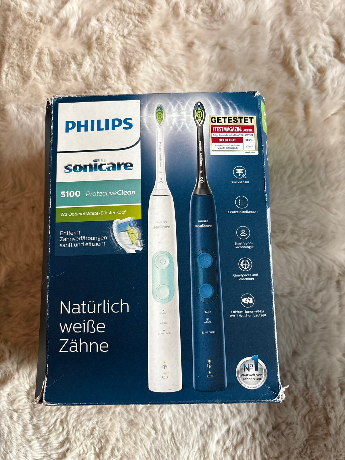 Philips Sonicare 5100 ProtectiveClean Elektrische Tandenbors, Ophalen of Verzenden, Nieuw, Tandenborstel