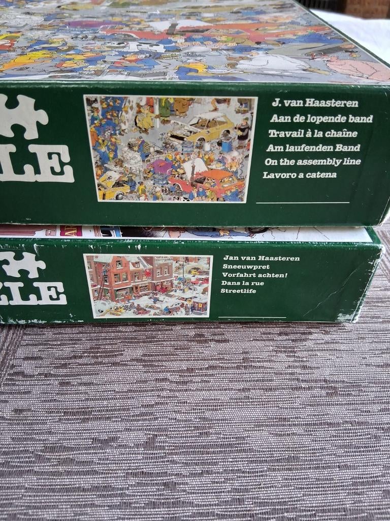 2 jan van haasteren puzzels 1500 stukjes, Ophalen of Verzenden, 500 t/m 1500 stukjes, Gebruikt, Legpuzzel