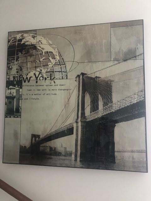 Ingelijste poster New York, Vierkant, Nieuw, Ophalen of Verzenden, A1 t/m A3