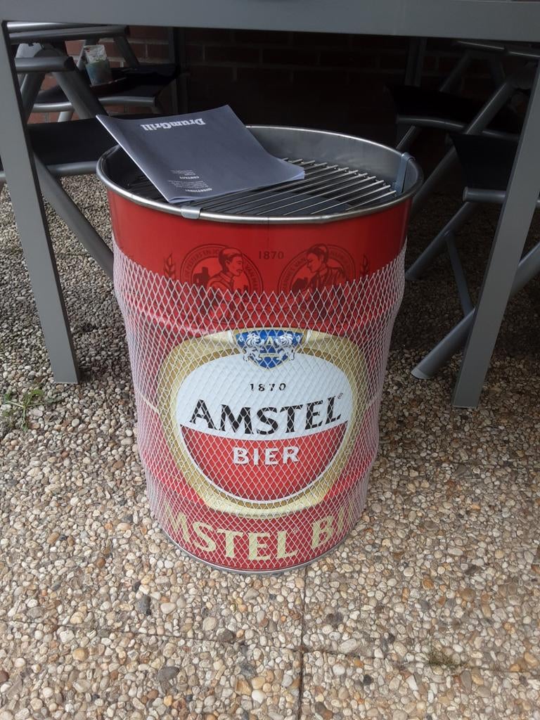 Amstel Drumgrill Barbecue - Nieuw in doos, Tuin en Terras, Houtskoolbarbecues, Ophalen, Nieuw, Amstel