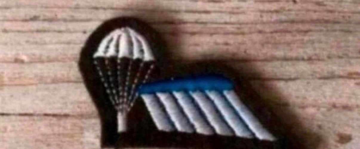 Para-Wing B brevet Halve, Verzenden, Marine, Nederland, Embleem of Badge