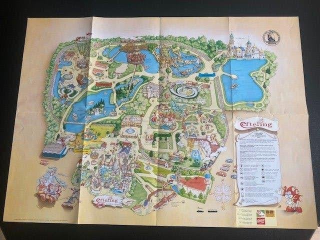 nostalgische plattegrond efteling 1993+jaarboekje, Verzamelen, Efteling, Ophalen of Verzenden, Overige typen