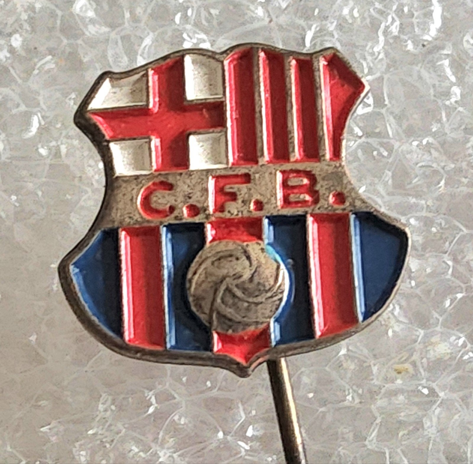 Vintage FC Barcelona Speldje - Voetbalclub, Ophalen of Verzenden, Gebruikt, Sport, Speldje of Pin