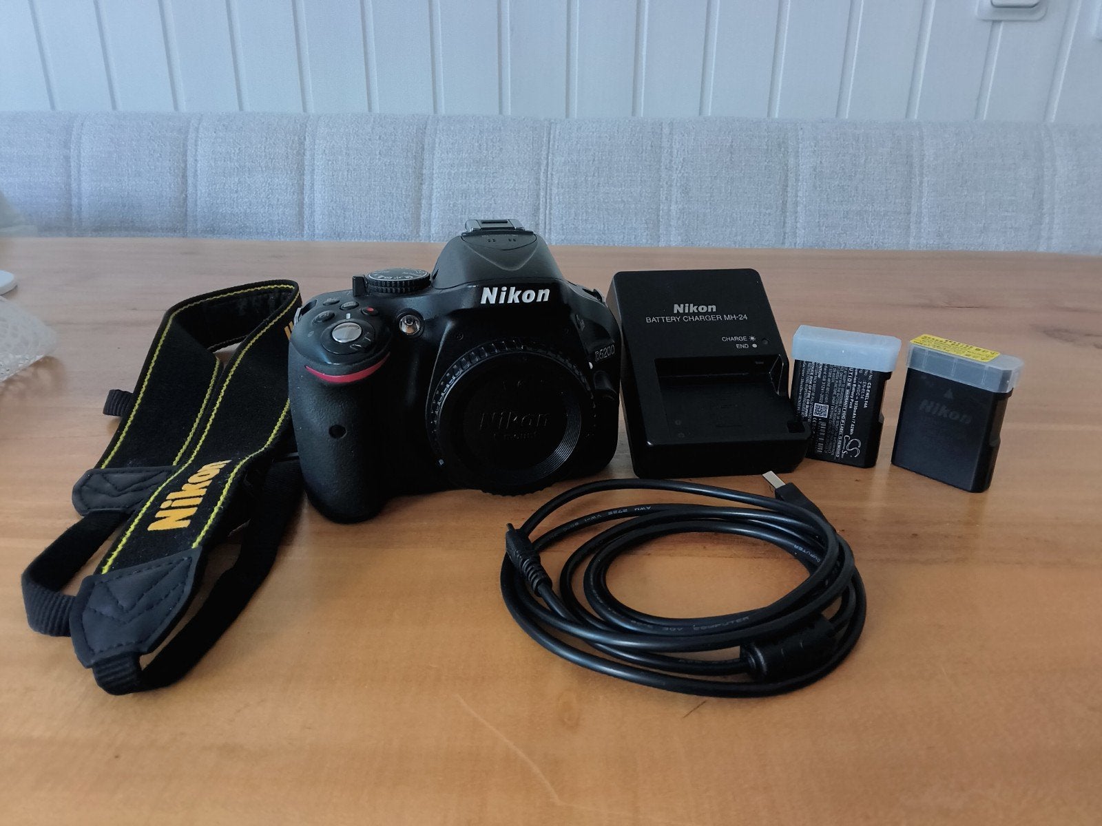 Nikon D5200 body., Gebruikt, Spiegelreflex, Lensdop, Ophalen of Verzenden