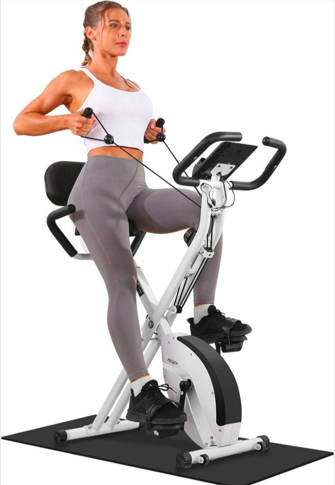 hometrainer Micyox 2-in-1 magnetische opvouwbaar de laatste, Ophalen, Benen, Nieuw, Metaal