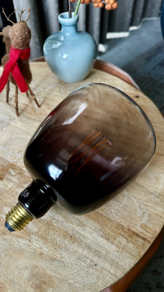 Glazen bol / lamp met grote fitting, Ophalen, Nieuw, Glas, Minder dan 50 cm