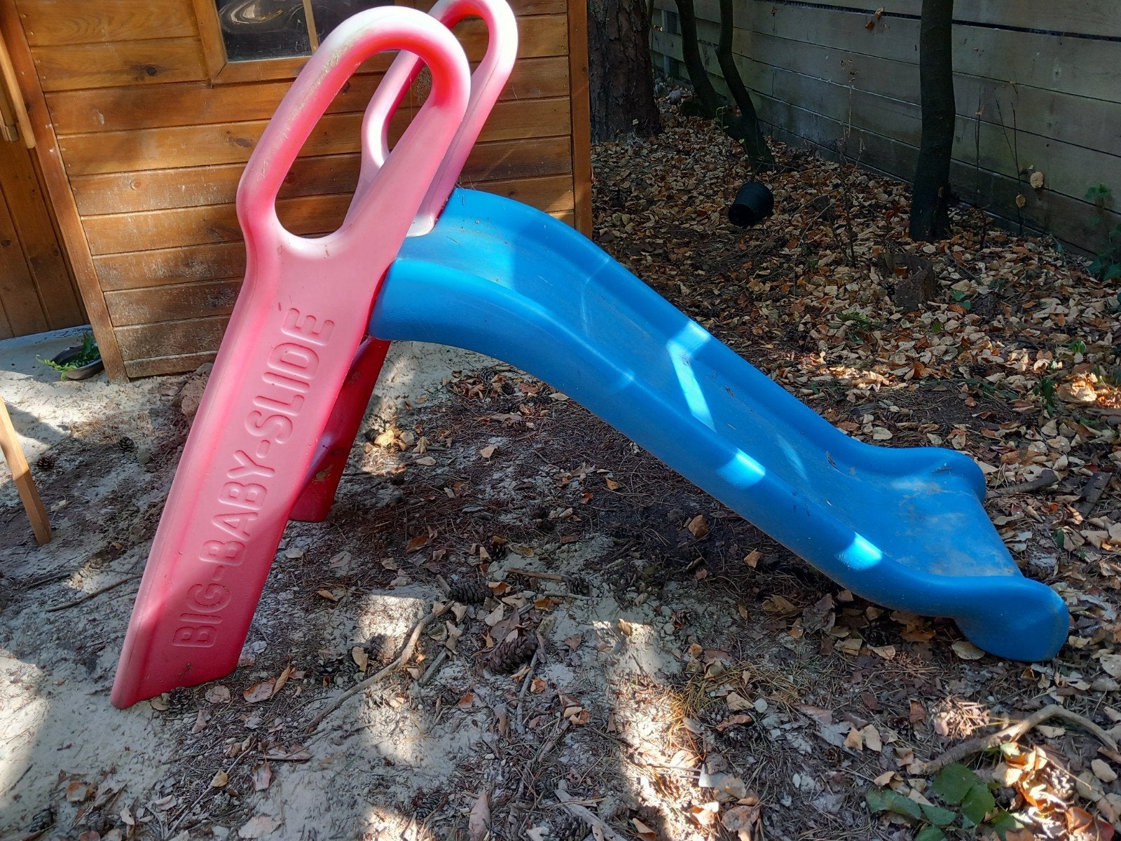 BIG Baby-Slide Glijbaan - roze en blauw, Ophalen, Gebruikt, Glijbaan