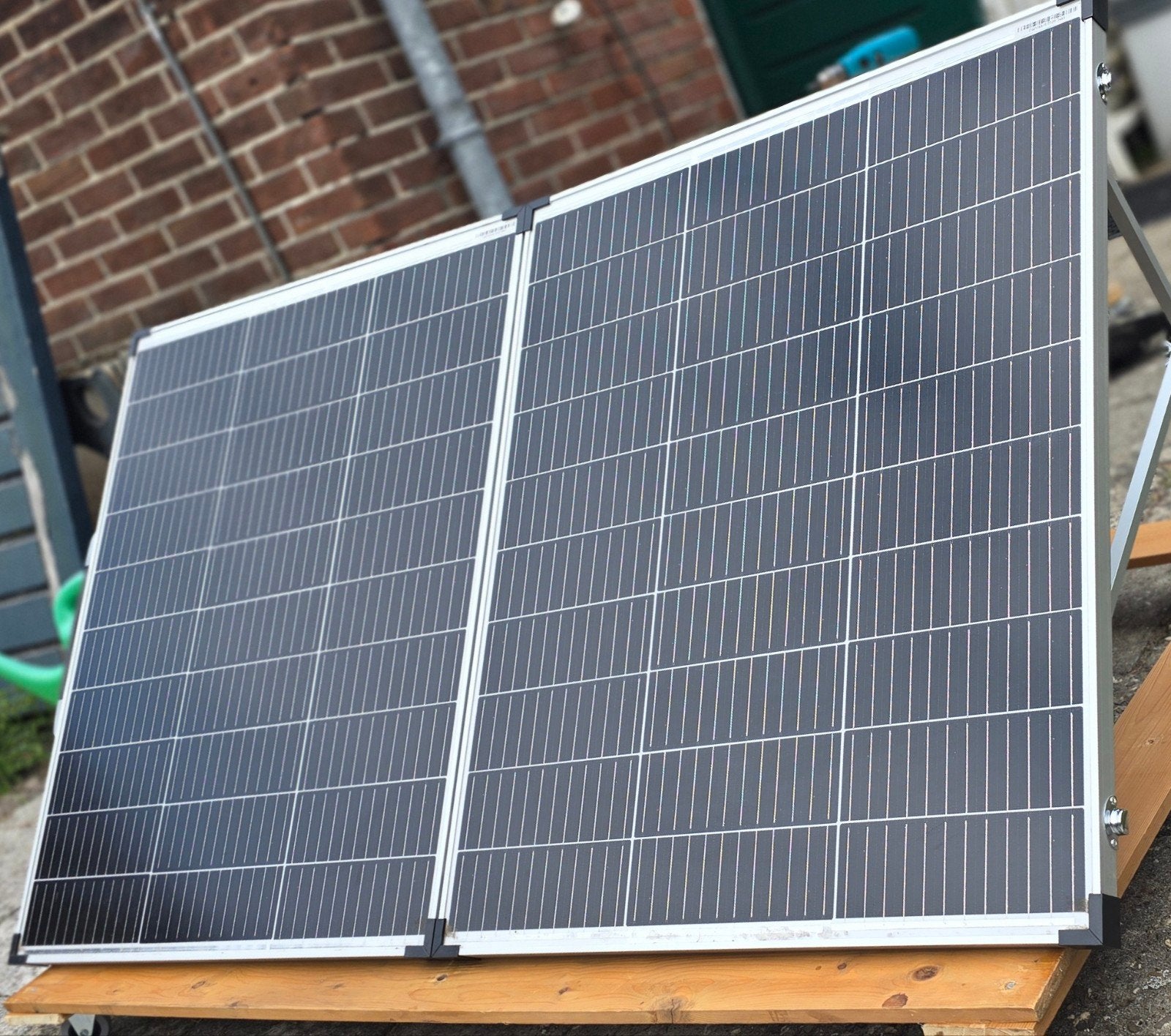 Complete solar set draagb.+ LIFePO4 12V100Ah +1500W inverter, Ophalen, Zo goed als nieuw