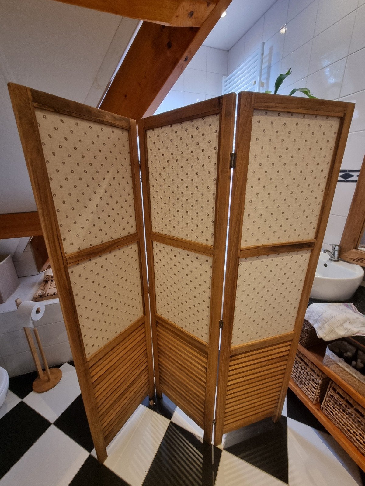 houten roomdivider/kamerscherm, Huis en Inrichting, Ophalen, Zo goed als nieuw