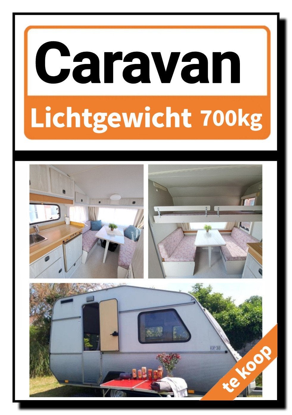 Caravan Kip 5 Persoons LICHTGEWICHT te koop kopen eriba, Ophalen