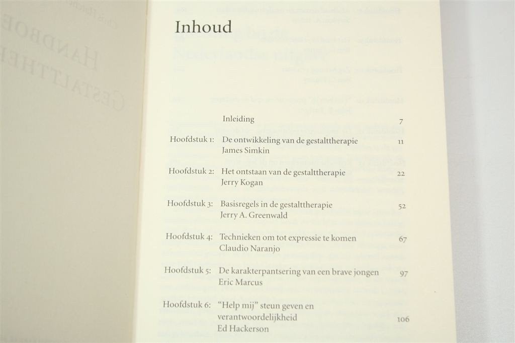 Handboek Gestalttherapie — Perls, Technieken & Sessies, Boeken, Ophalen of Verzenden, Gelezen, Overige onderwerpen, Achtergrond en Informatie