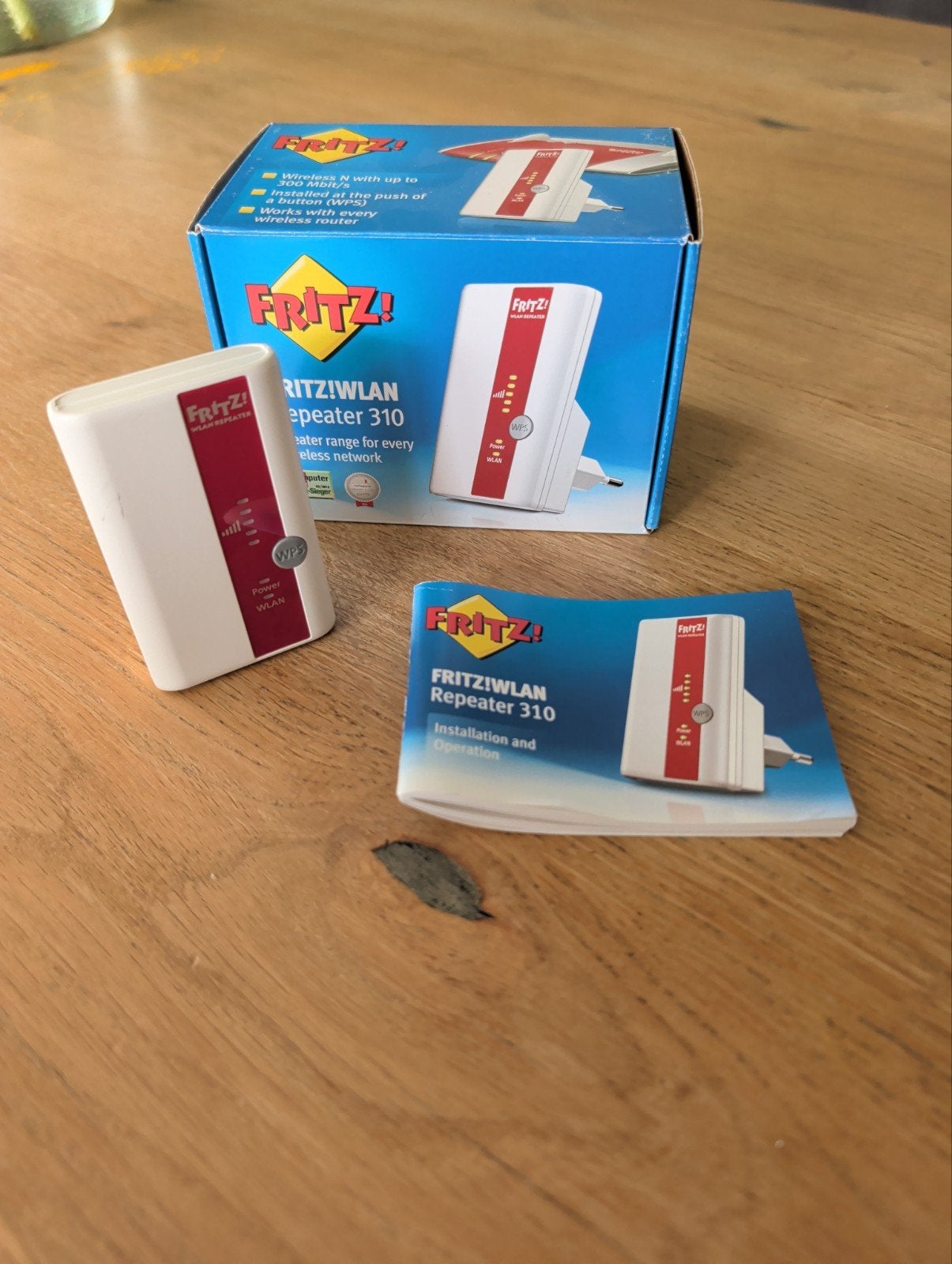FRITZ!WLAN Repeater 310 - Versterk je WiFi-signaal, Ophalen of Verzenden, Zo goed als nieuw, Router, FRITZ!