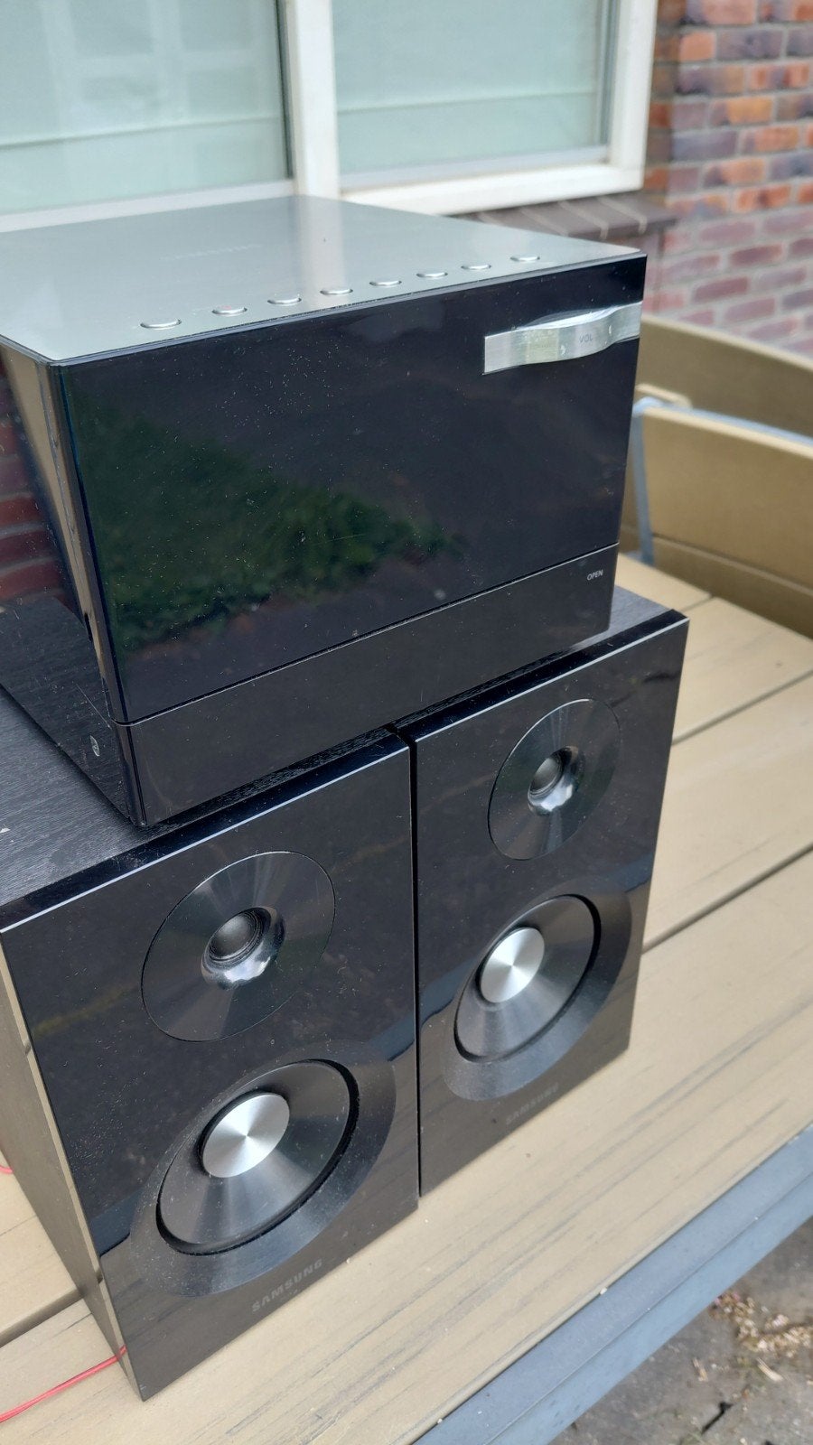 DVD-CD-USB-MP3 Microset met speakers, Gebruikt, Microset, Speakers, Ophalen