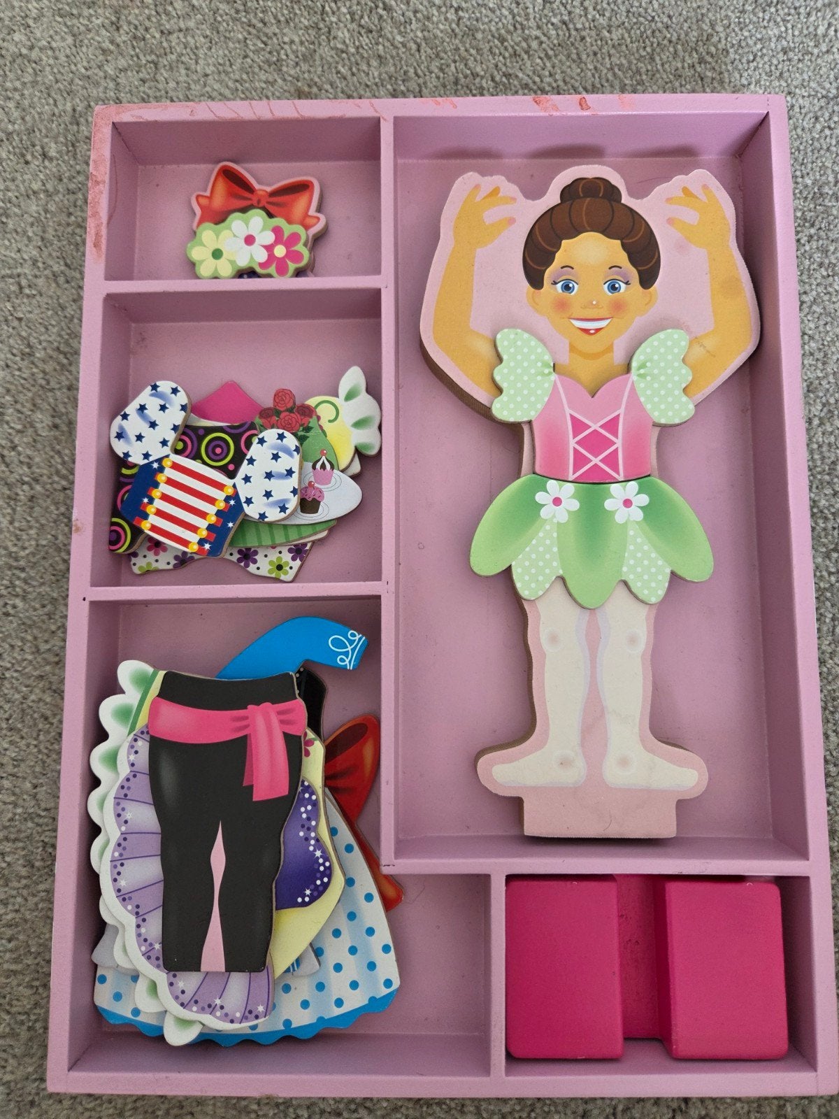 Melissa & Doug magnetische aankleedpop, Ophalen of Verzenden, Gebruikt, Overige typen