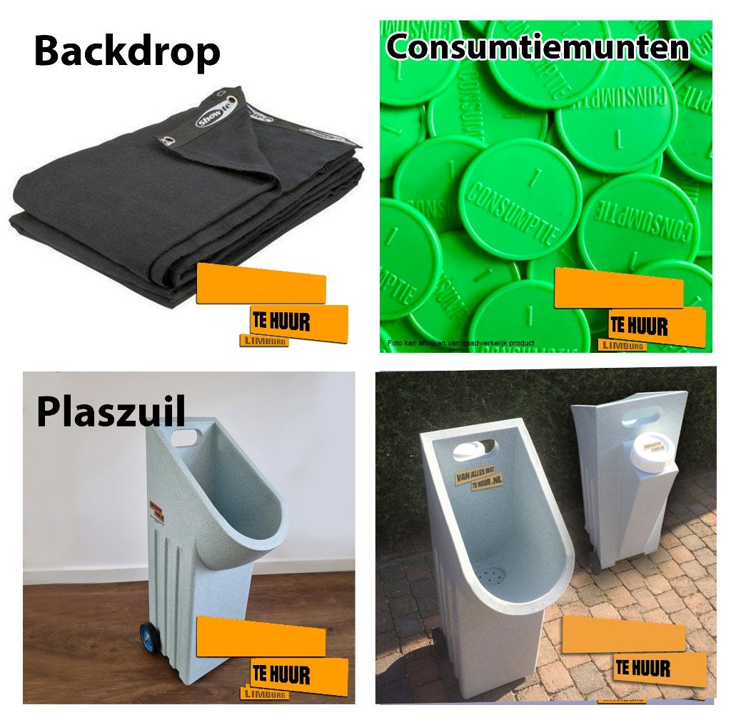 Consumptiemunten, Backdrop (Te Huur), Ophalen of Verzenden, Nieuw, Overige