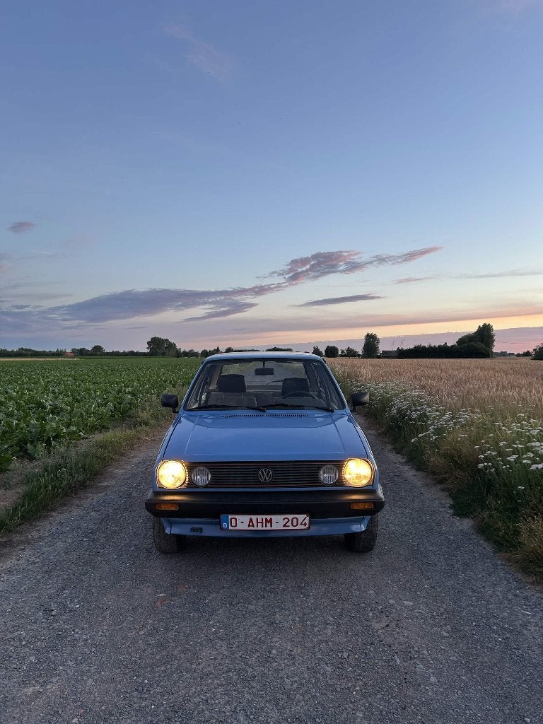 Volkswagen polo 86c 1985, Voorwielaandrijving, Stof, Blauw, Handgeschakeld