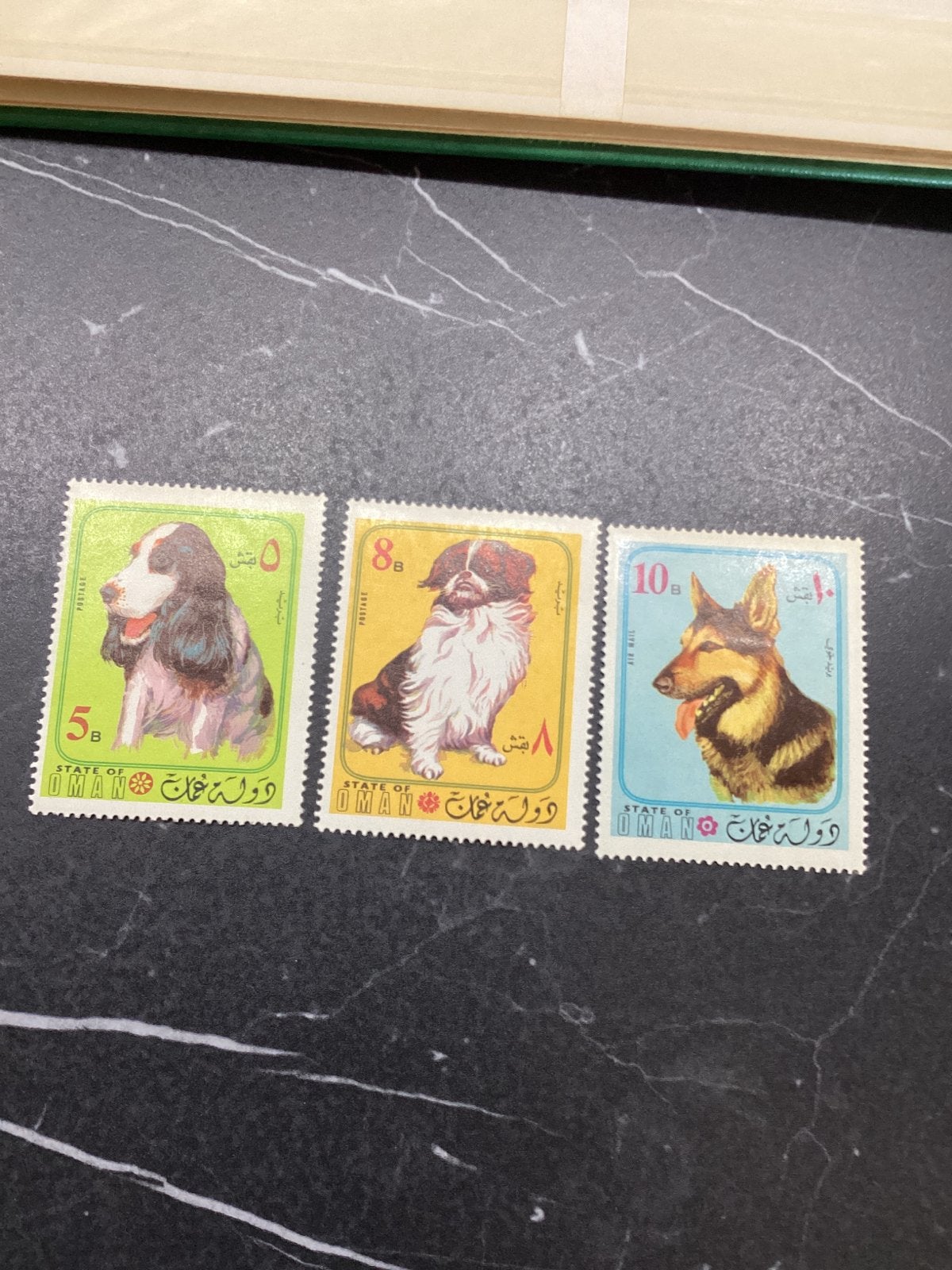 Oman postzegels honden (3 stuks), Ophalen of Verzenden, Postfris, Dier of Natuur