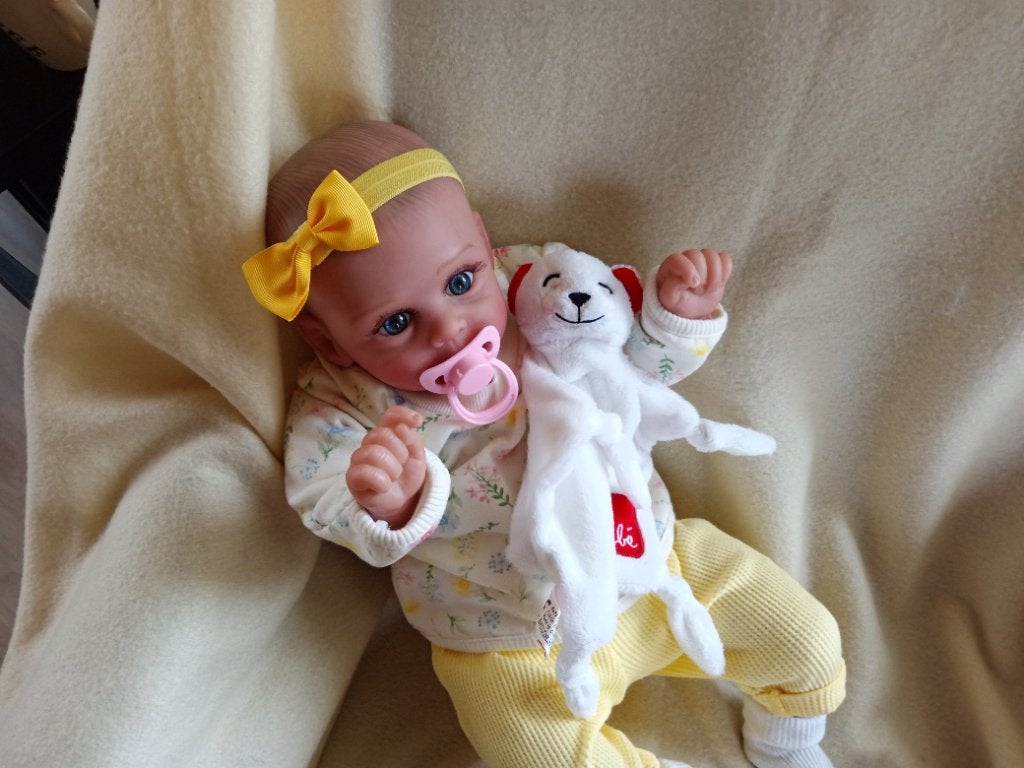 Reborn joleentje., Verzamelen, Poppen, Ophalen of Verzenden, Zo goed als nieuw, Pop, Levensecht of Reborn