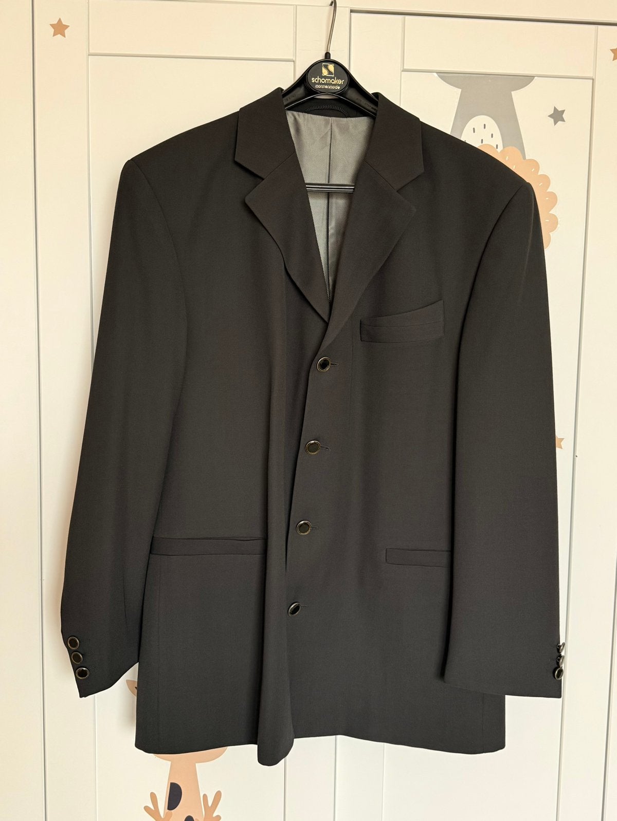 Wilvorst Premium Herenpak (Colbert & Pantalon), Ophalen of Verzenden, Zo goed als nieuw, Maat 52/54 (L), Zwart