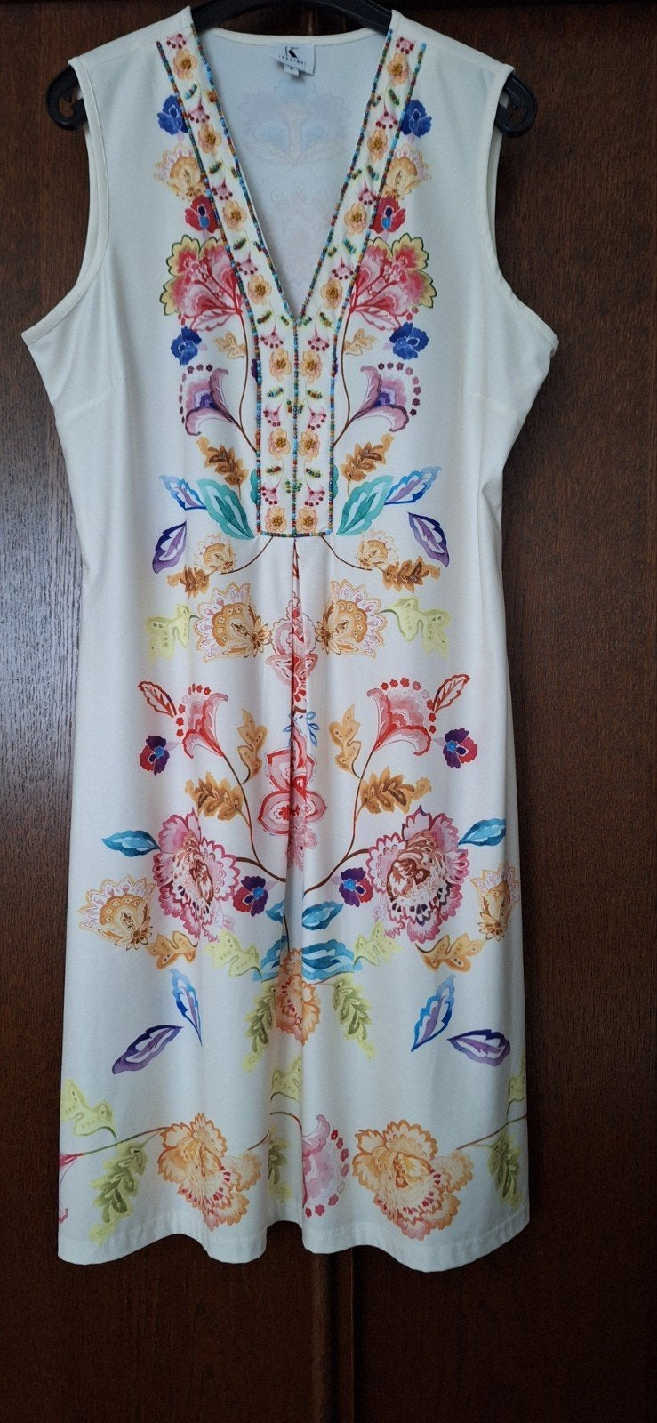 K-Design jurk met bloemenprint - Maat S, Overige kleuren, Ophalen of Verzenden, Maat 36 (S), Boven de knie