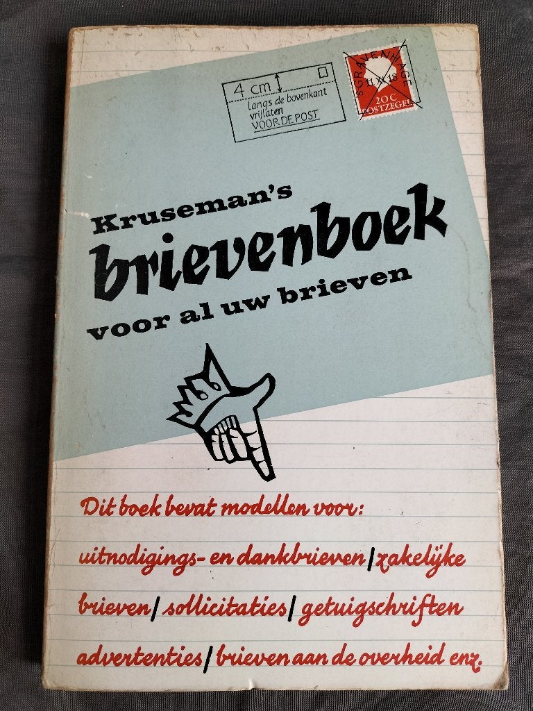 Kruseman's Brievenboek voor al uw brieven, Zo goed als nieuw, Fr. Schregel-Onstein, Alpha, HBO