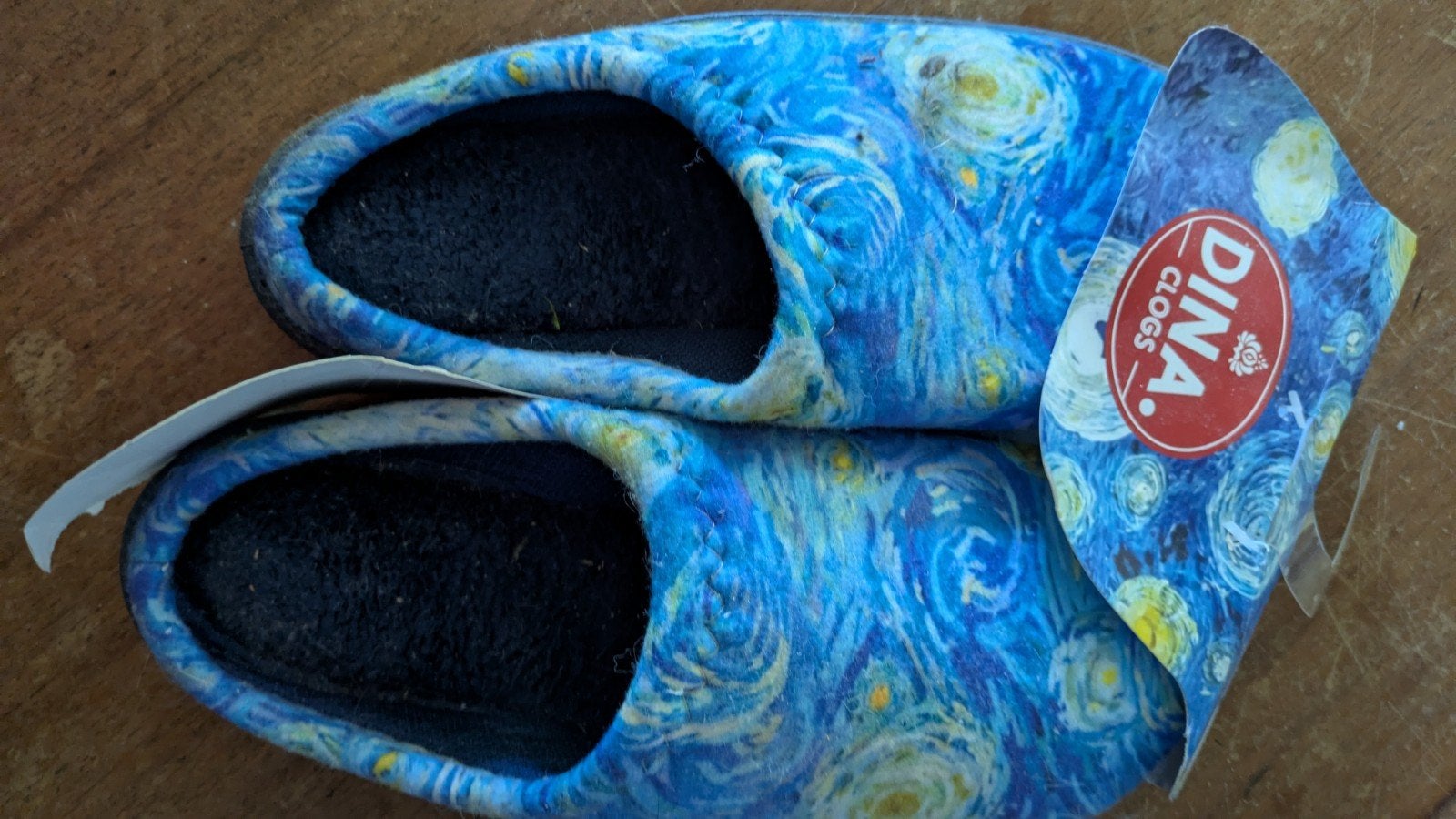 Dina Clogs - The Starry Night pantoffels maat 39, Blauw, Nieuw, Ophalen of Verzenden, Pantoffels of Sloffen