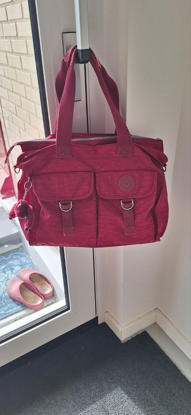 Kipling tas- Rood/Bordeaux, Sieraden, Tassen en Uiterlijk, Ophalen of Verzenden, Zo goed als nieuw, Rood, Handtas