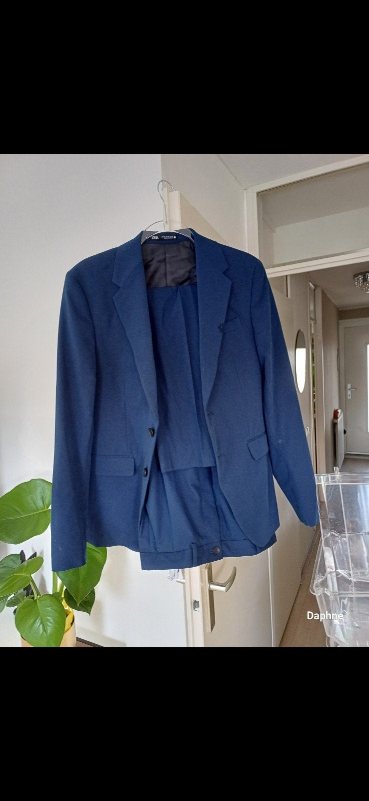 Zara Herenpak - Blauw - Maat 48/50 (M), Zara, Ophalen of Verzenden, Zo goed als nieuw, Maat 48/50 (M)
