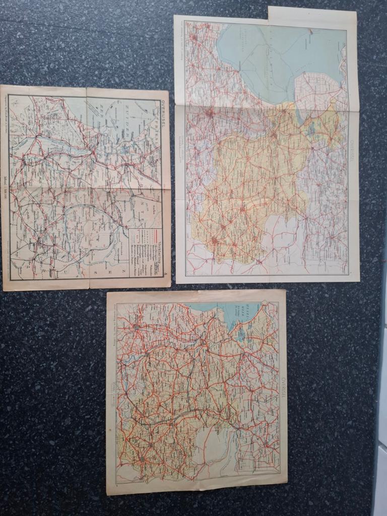 Overijssel, Gelezen, Ophalen of Verzenden, Landkaart, 1800 tot 2000