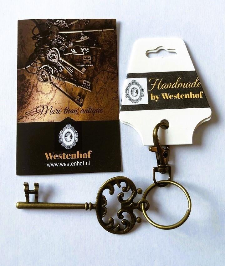 Antiek sleutelhanger barok metaal brons, Verzenden, Nieuw, Overige typen