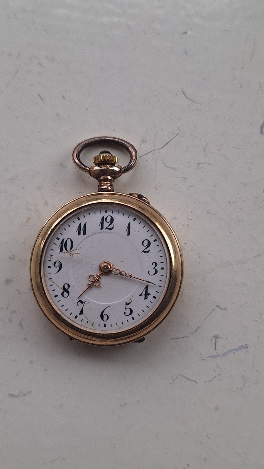 Defect klein zakhorloge voor restauratie, Ophalen of Verzenden, Staal, Overige merken