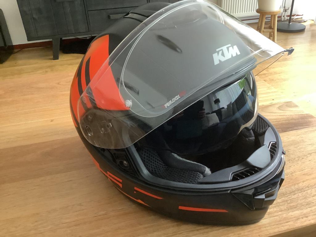 KTM Integraalhelm - Mat Zwart/Oranje, Motoren, Heren, XL, Integraalhelm, Tweedehands
