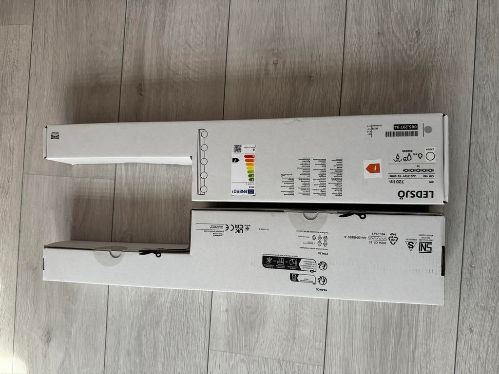 IKEA LEDSJÖ LED wandlamp, 720 lm, Ophalen of Verzenden, Nieuw, Metaal