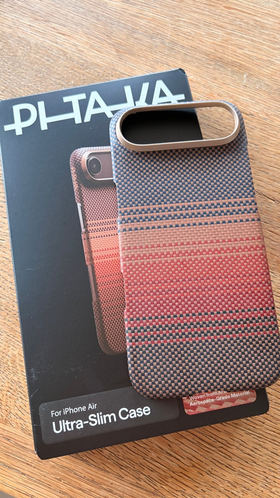 Pitaka Ultra Slim Case iPhone Air - Sunset, Telecommunicatie, MagSafe, Verzenden, Hoesje of Tasje, Meerkleurig