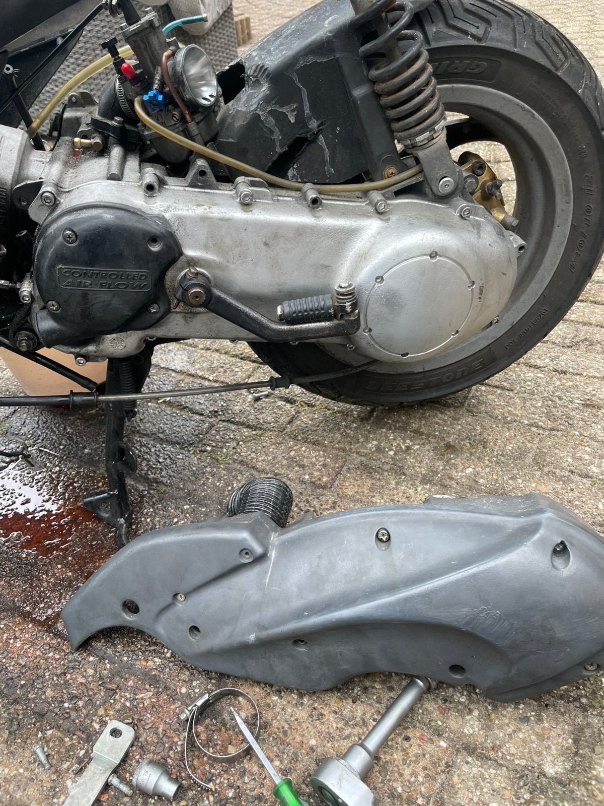 Runner 125/180 luchtfilter box malossi, Fietsen en Brommers, Ophalen, Zo goed als nieuw, Carburateur, Piaggio