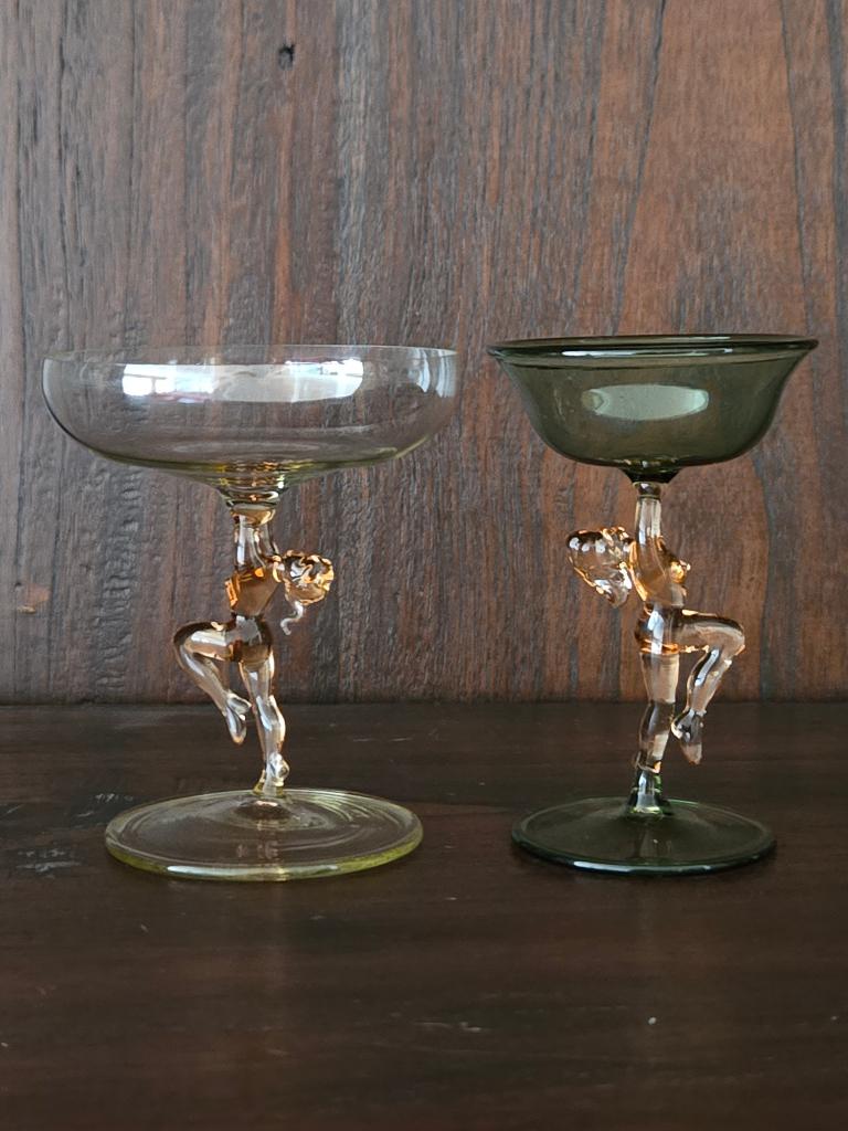 Sexy Art-deco cocktailglazen 1920, Antiek en Kunst, Ophalen of Verzenden