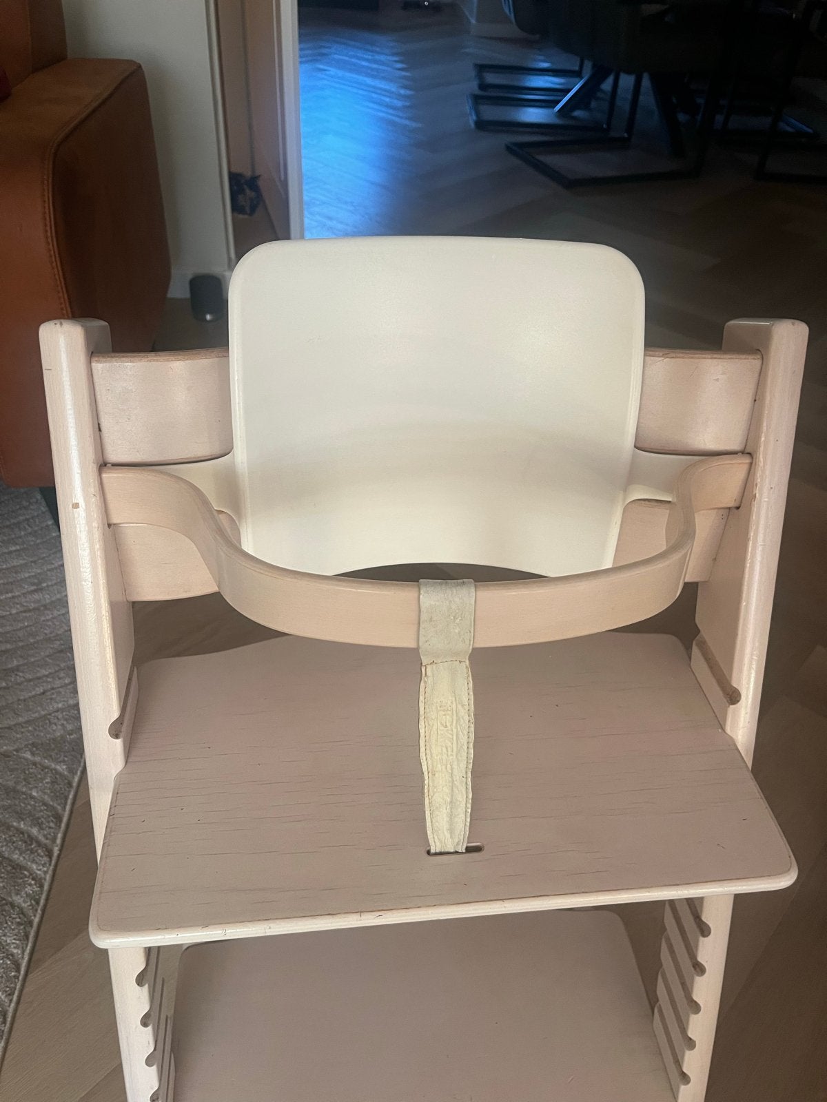 Stokke Tripp Trapp babyset 2, Ophalen of Verzenden, Gebruikt, Meegroeistoel, Gordel(s)