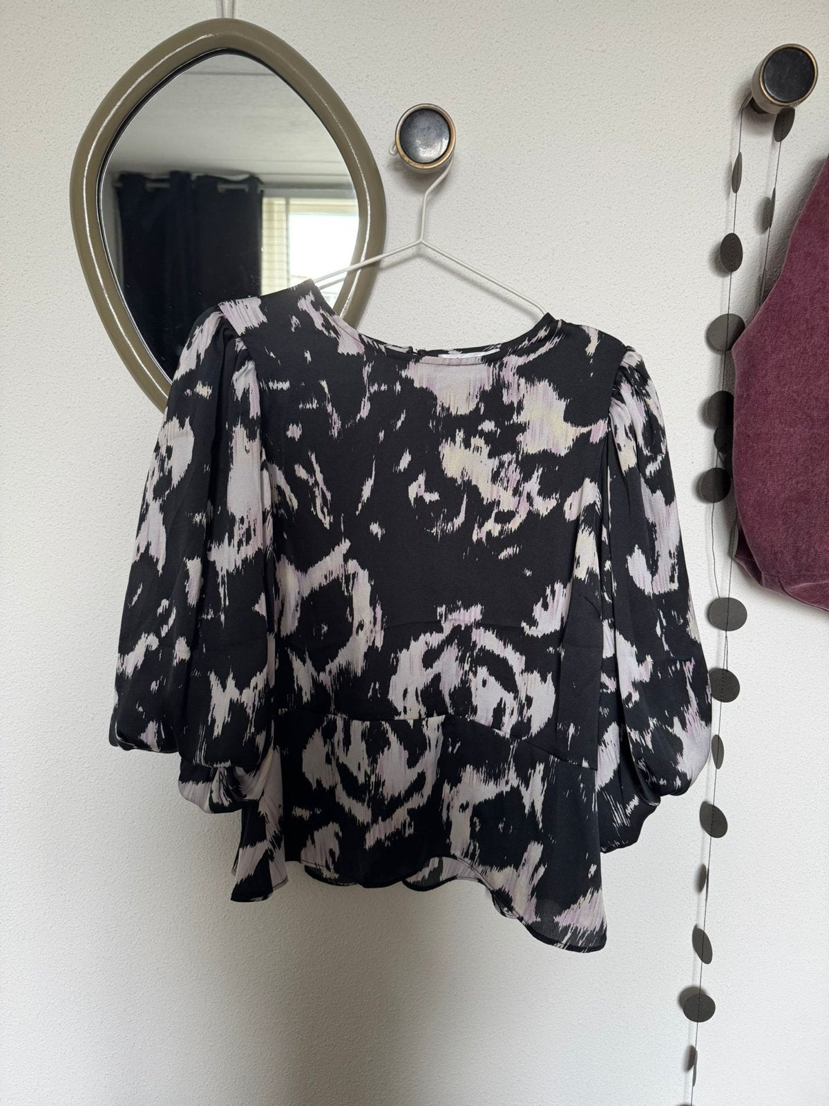 Co'Couture blouse met abstracte print - Maat XL, Ophalen of Verzenden, Zo goed als nieuw, Maat 46/48 (XL) of groter, Zwart