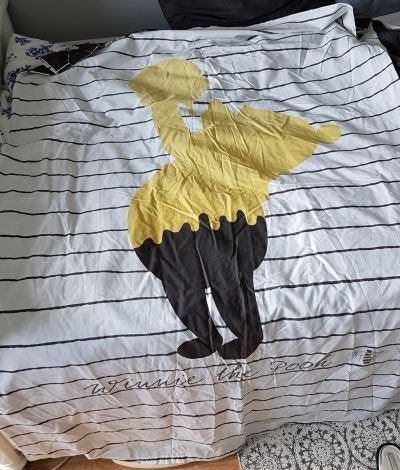 2 x Disney dekbedovertrek Winnie the Pooh 135x200 cm, Ophalen of Verzenden, Gebruikt, Eenpersoons, Dekbedovertrek
