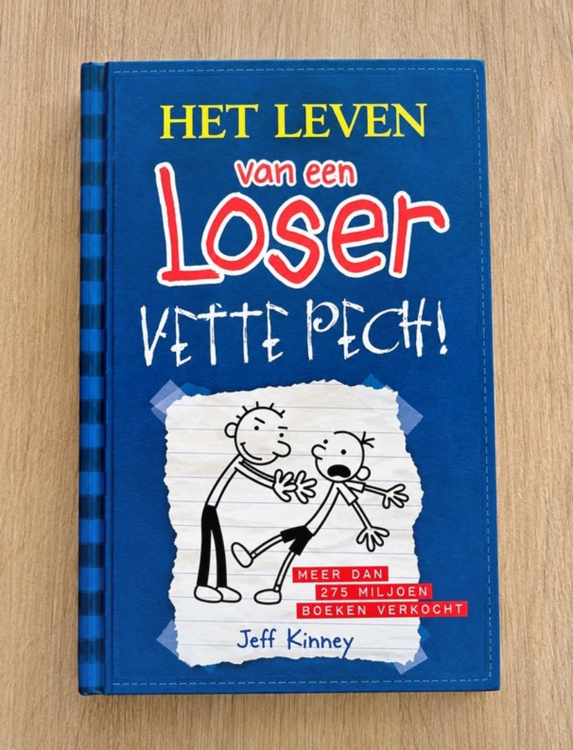 Het leven van een Loser: Vette Pech! - Jeff Kinney, Boeken, Ophalen of Verzenden, Zo goed als nieuw, Non-fictie