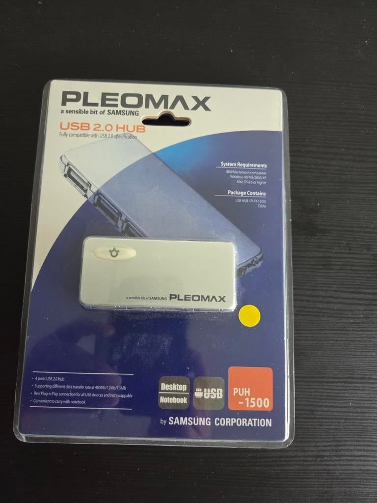 PLEOMAX USB 2.0 HUB - 4 poorten van Samsung, Ophalen, Nieuw, Samsung