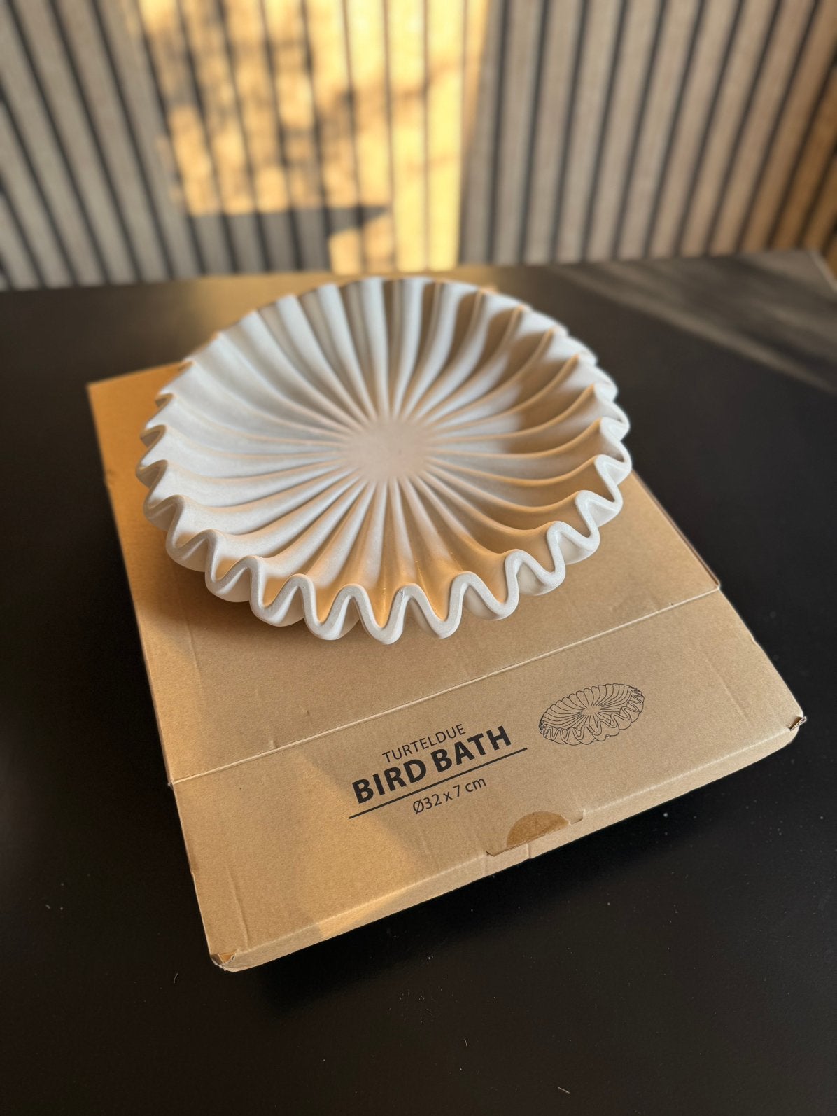 Jysk vogelbad/fruitmand beige | nieuw, Ophalen, Nieuw