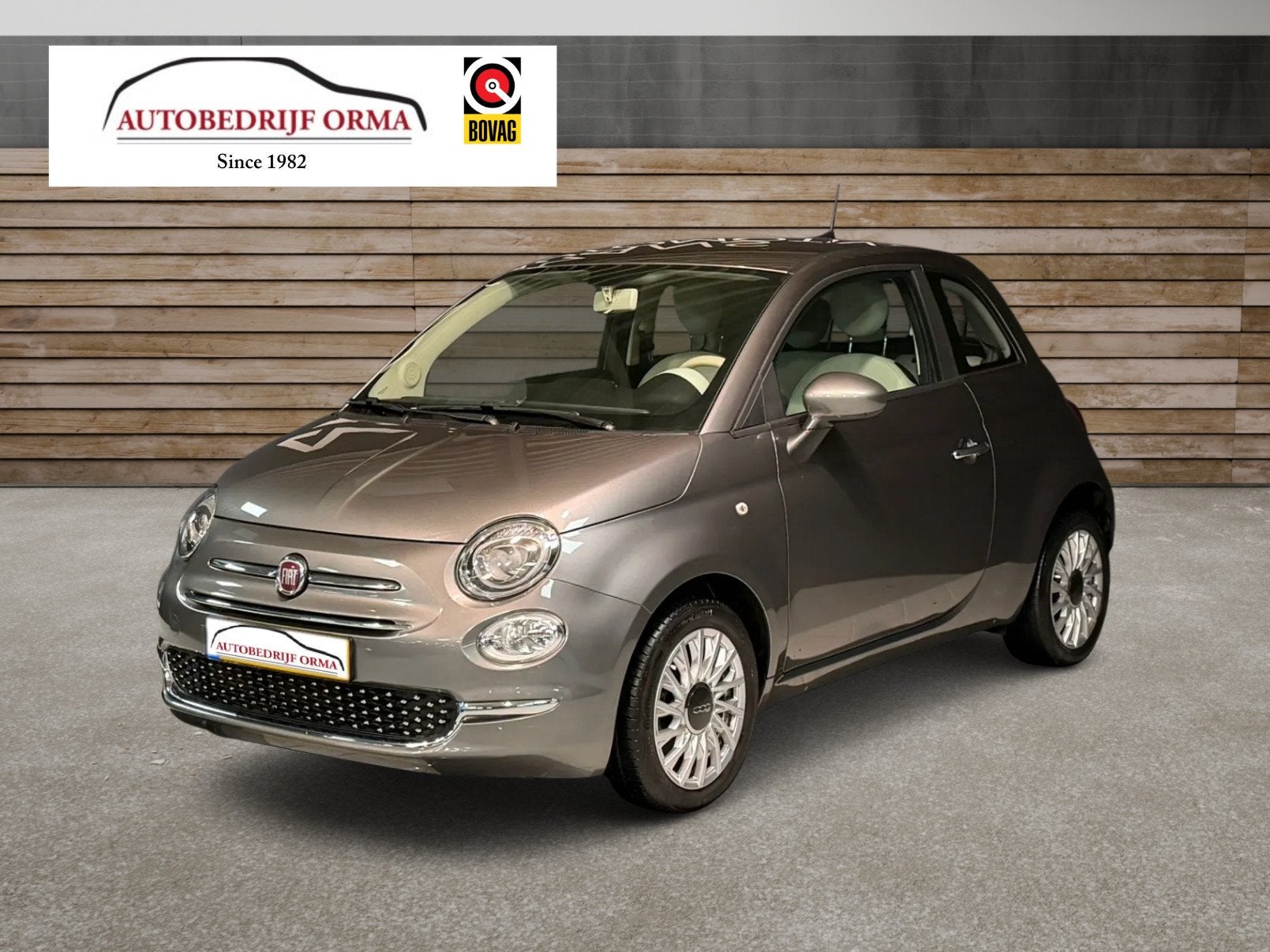 Fiat 500 1.0 Hybrid Lounge NAP 54000km !, Stof, Euro 6, 4 stoelen, Origineel Nederlands