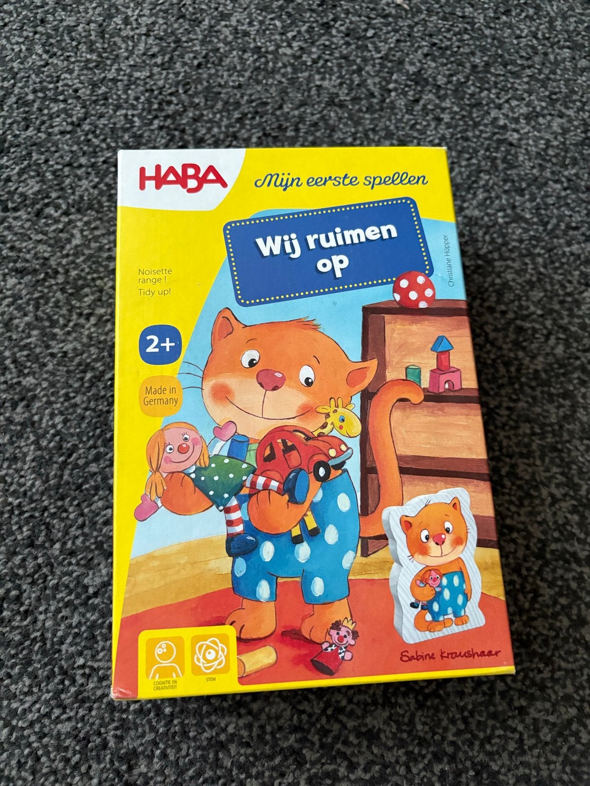 HABA Wij ruimen op - Speels sorteerspel voor peuters (2+), Ophalen of Verzenden, Zo goed als nieuw, Overige typen