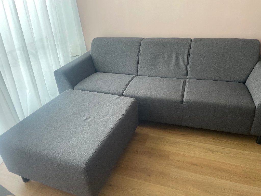 Bank, Huis en Inrichting, Banken | Bankstellen, Ophalen, Gebruikt, Driepersoons, 75 tot 100 cm